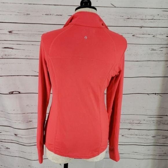 Xersion Women's Long Sleeve Athletic Semi Fit Half Zip Pink Pullover Jacket - Picture 6 of 8